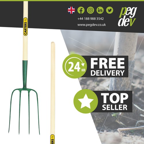 Muck fork prong steel - 54",