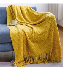 New Large Soft Woven Throw