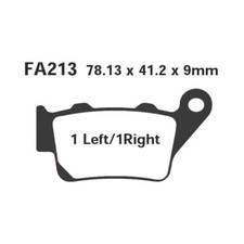 PAIR OF PADS EBC FA213 FOR BMW S 1000 RR 2017-2022