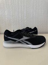 Reebok Crossfit Nano 9.0 Trainers Shoes Size 7 Black White- Brand New