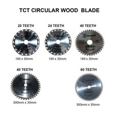 TCT Circular Wood Saw Blades 135mm to 305mm fits Bosch Dewalt Festool Mitre