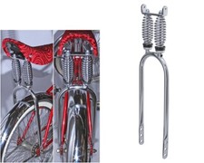 F&R Original Lowrider CHROME Bicycle Cruiser Dual Suspension Sissy Bar 20" Long