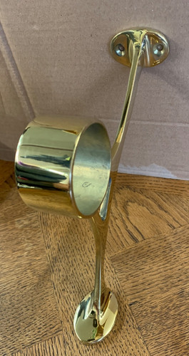 Nos solid brass foot rail - nos,