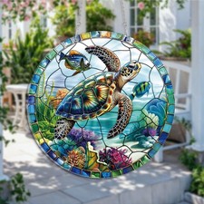 Sea Turtle Suncatcher Stained