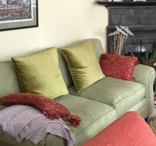 Laura ashley green - sofa, 2