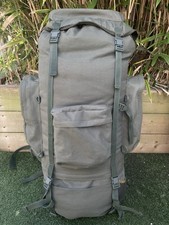 Gelert Military 100 Backpack - Large Metal Framed Back Pack Rucksack Green