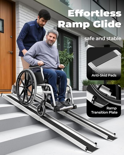 5ft telescopic wheelchair ramp - telescopic,