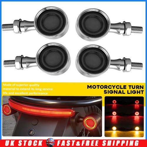 Chrome motorcycle turn - 4x,