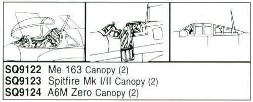 Squadron canopies sqs9123 - canopies, 1:72