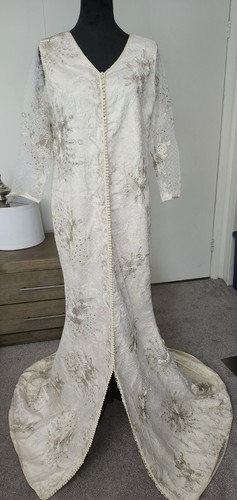 Moroccan white kaftan - ,