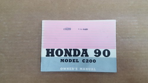 Honda owners manual c200 - owners, manual.