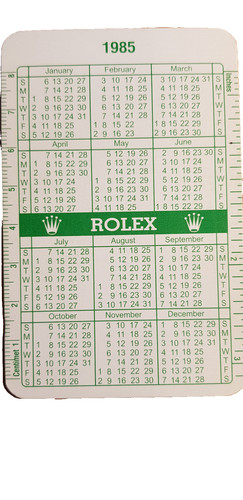 Rolex calendar vintage - calendar,