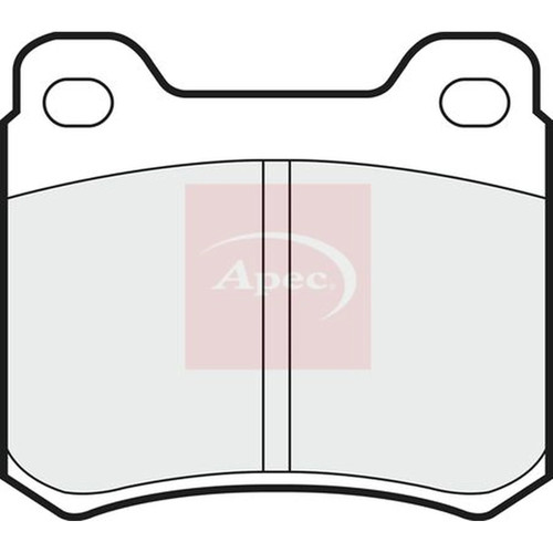 Apec rear brake pad set - apec,
