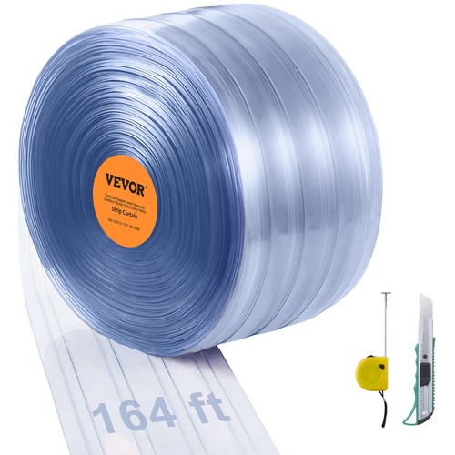 Vevor strip curtain ribbed - ribbed, pvc