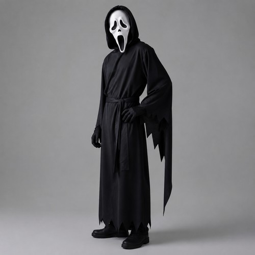 Kids scream ghost face - ghost, cosplay