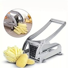 Chipper Potato Chip Chopper Cutter Slicer Maker & 2 Steel Edges French Fries