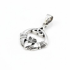 Sterling   Silver   925   Claddagh   Pendant    !!         Brand  New !