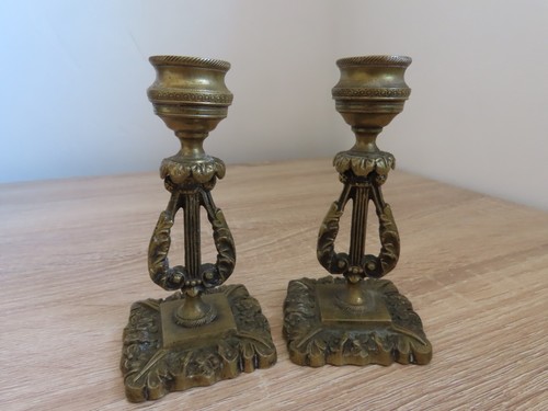 Pair miniature brass - of,