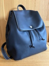Jigsaw Backpack Navy Blue Leather