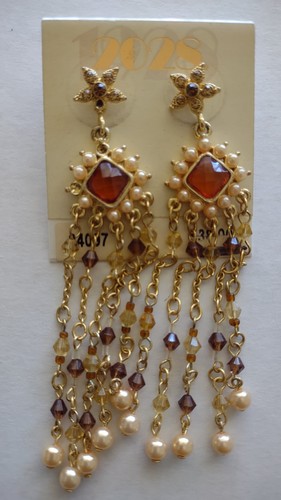 Vintage chandelier earrings - vintage,