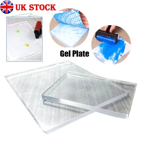 Reusable gel printing - gel, plate