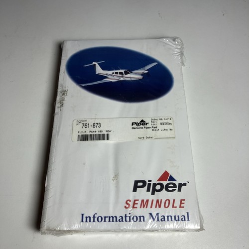 Piper pa44 180 seminole - piper, twin