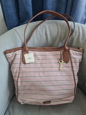 Fossil Canvas Tote Shopper Bag