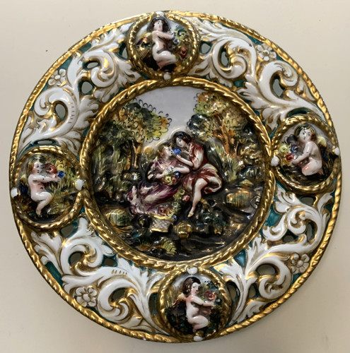 Vintage capodimonte hanging - vintage,