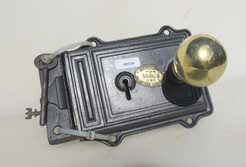 Antique iron door - door, lock