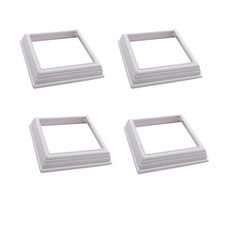 4 Pack 4in Vinyl Post Skirt