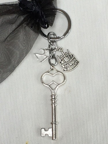 21st birthday gift keyring - 21st,