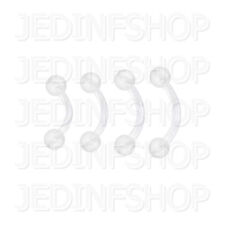 Retainer - Curved Bar | 1.2mm (16g) - 6mm 8mm 10mm 12mm | BioFlex - Balls Spikes