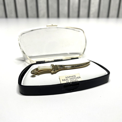 Vintage sophos sword pin with - sword,