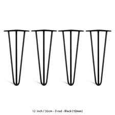 4x Premium Hairpin Table Legs
