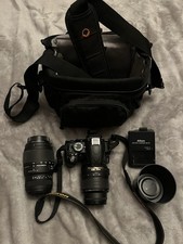 Nikon D3100 Digital SLR Camera 18-55mm With Sigma 70-300mm macro lens. 