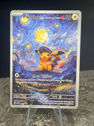 Pikachu starry night custom - pikachu,