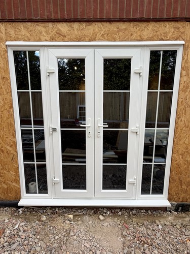White upvc french - french, patio