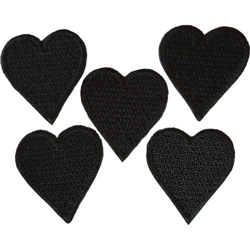 Small size black love heart - 5,
