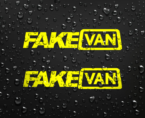 Fake van funny vinyl - fake,