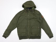 Penfield Mens Green Rain Coat Jacket Size M Zip