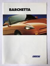 Fiat Barchetta Car Sales Brochure 1995 on with colours UK Market LHD