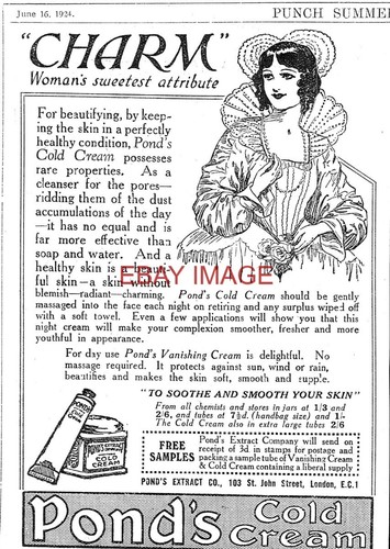 1924 advert ponds - ponds, cold