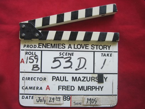 Clapperboard enemies a love - -,