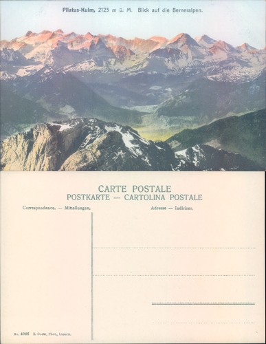 View pilatus kulm and the - of,