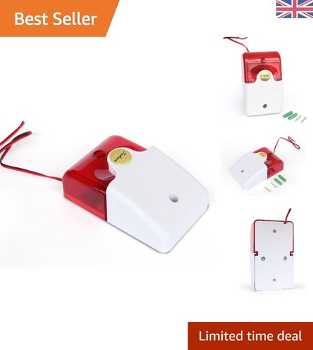 Red strobe wired alarm siren - strobe,