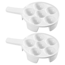 2pcs Ceramic Escargot Tray