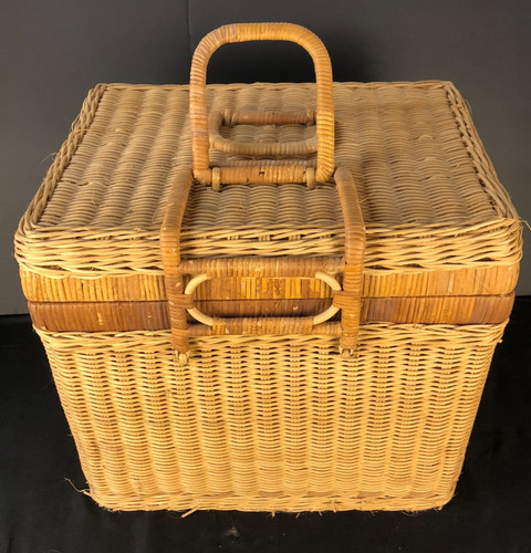 Vintage wicker woven rattan - vintage,