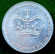 1953 Coronation Elizabeth II  Playing Fields. Medal. 35mm. Wt.5.1g.