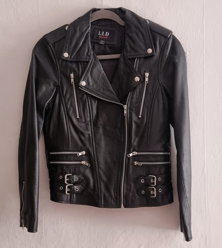 Womens lld black leather emma - black,