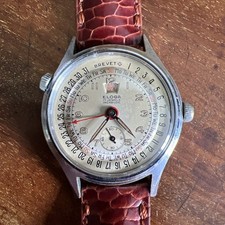 Eloga Date-O-Graph Calendar Watch - Vintage, Patina, 36mm